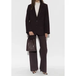 Blazer in Lana con Doppio Spacco