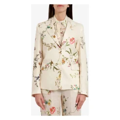 Blazer in Lino Floreale