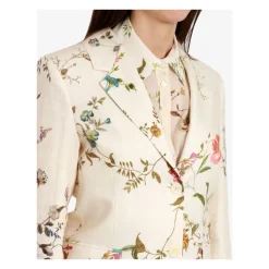 Blazer in Lino Floreale