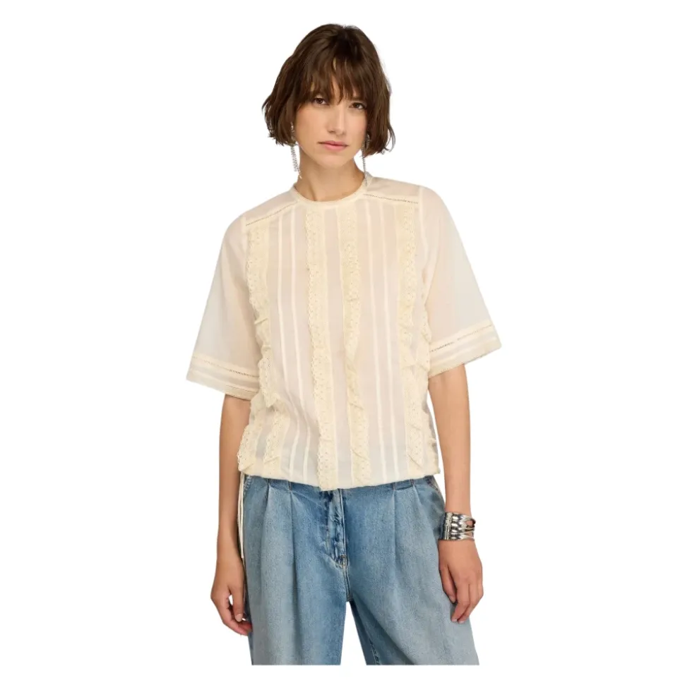 Blusa Amanda di Semicouture in mussola di cotone