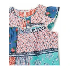 Blusa Etnica Susan con Dettagli in Pizzo