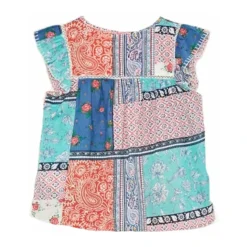 Blusa Etnica Susan con Dettagli in Pizzo