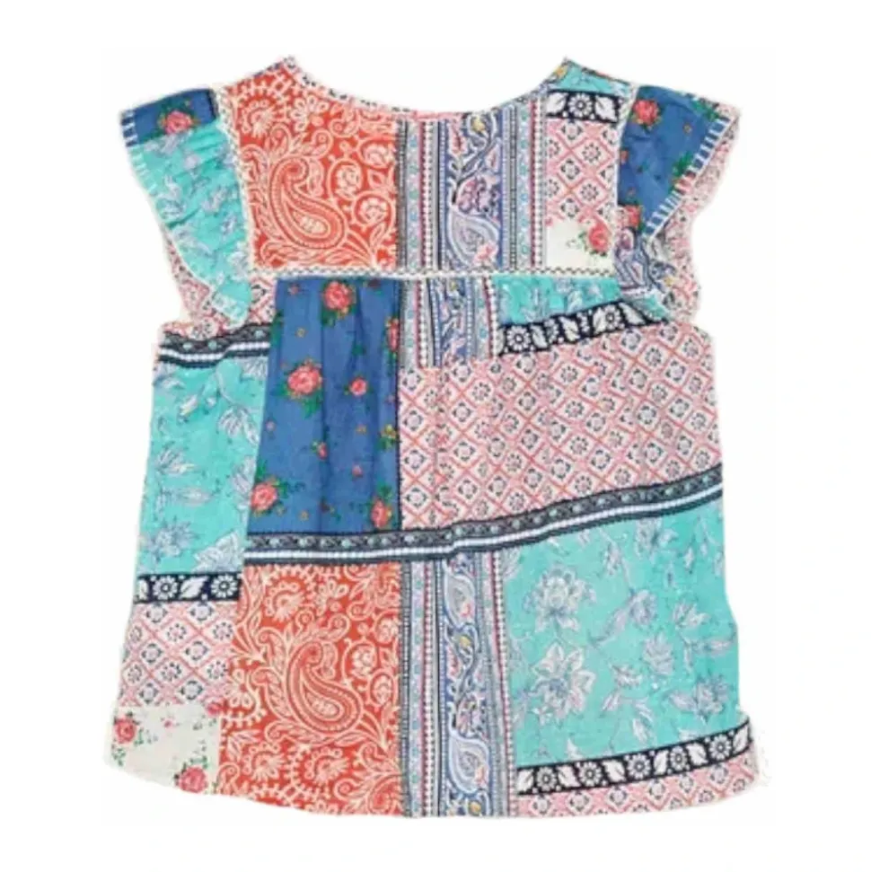 Blusa Etnica Susan con Dettagli in Pizzo