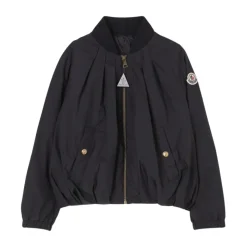 Bomber Jacket con Dettaglio Plissé