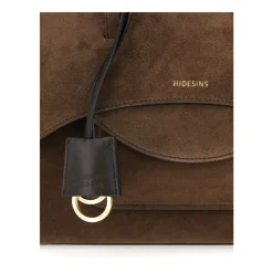 Borsa a mano in camoscio Flap M