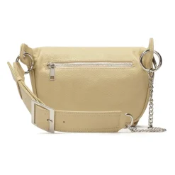 Borsa a marsupio in pelle beige