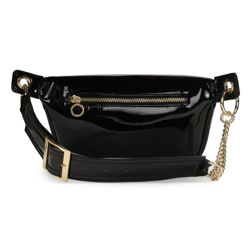 Borsa a marsupio in pelle laccata