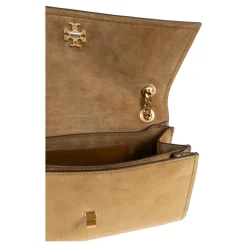 Borsa a spalla Kira Turnlock in camoscio