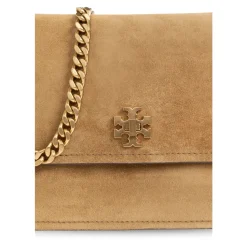 Borsa a spalla Kira Turnlock in camoscio