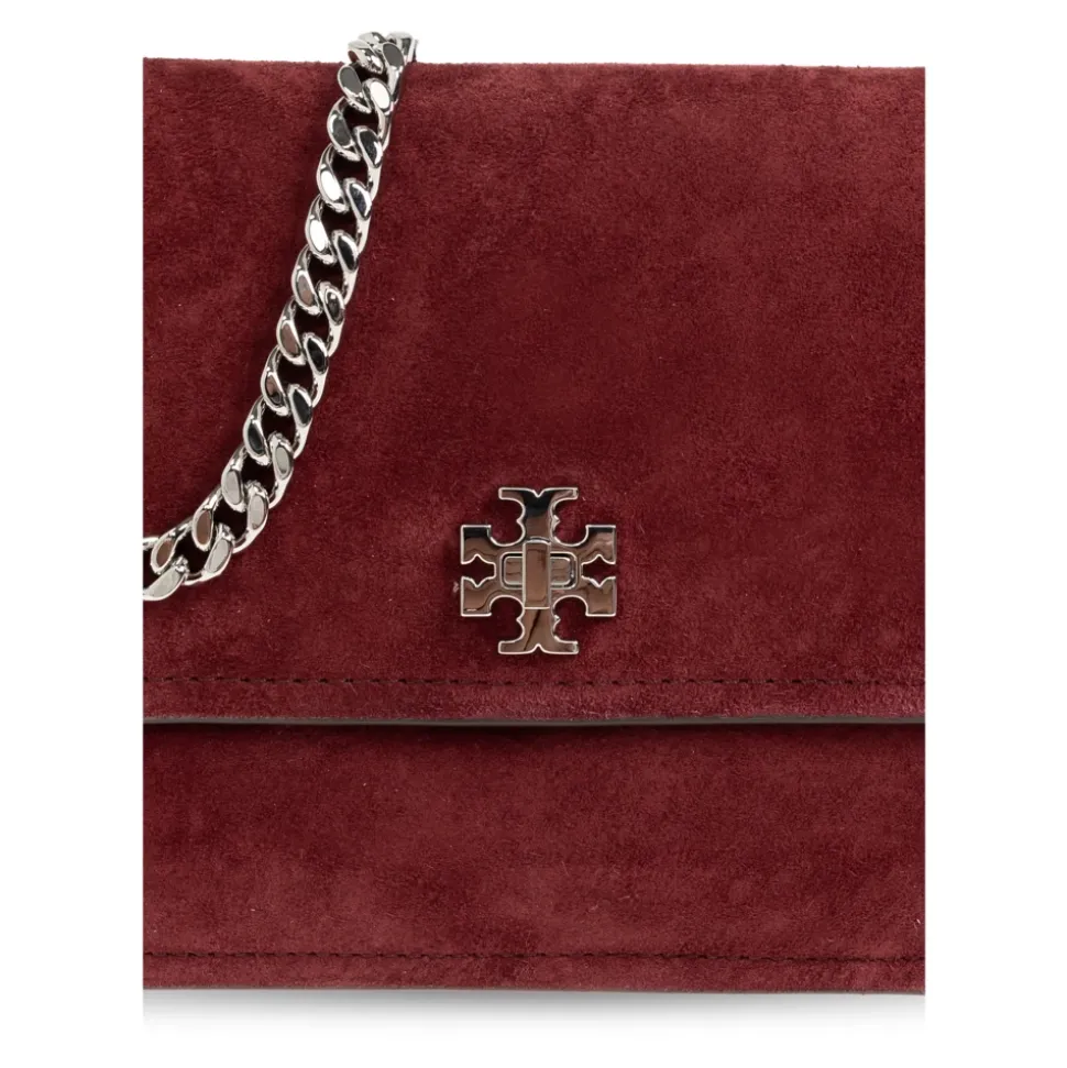 Borsa a spalla Kira Turnlock in camoscio