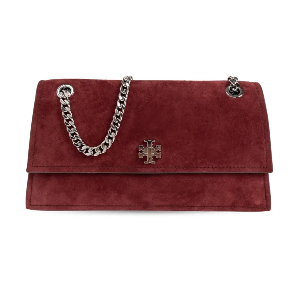 Borsa a spalla Kira Turnlock in camoscio
