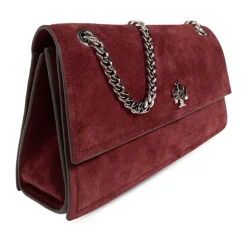 Borsa a spalla Kira Turnlock in camoscio