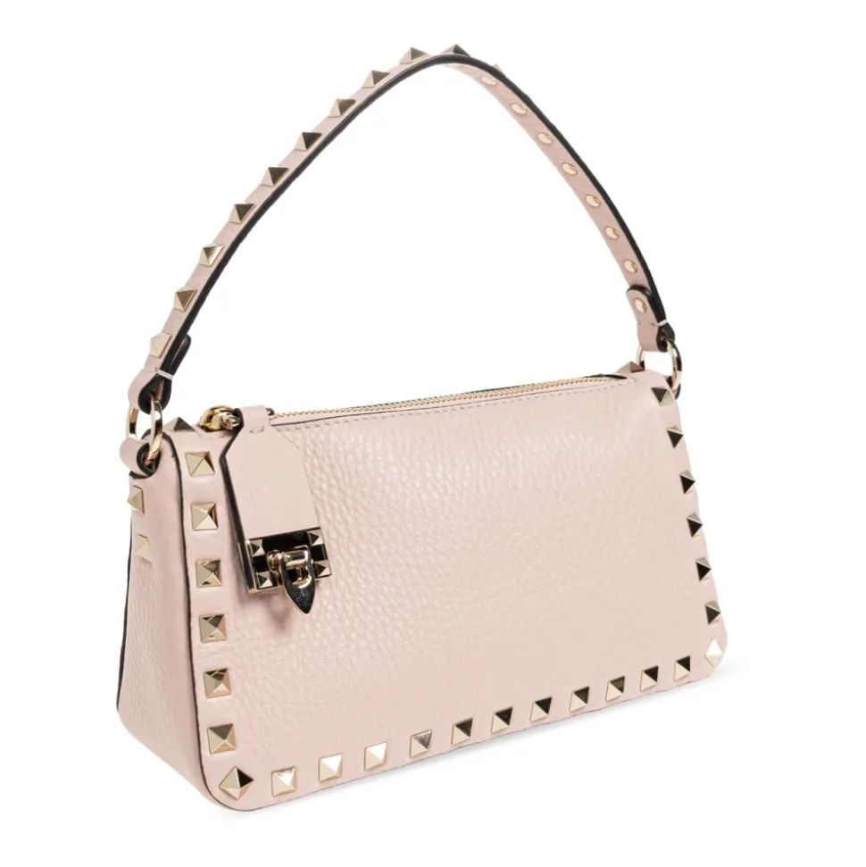 Borsa a spalla Rockstud piccola in pelle