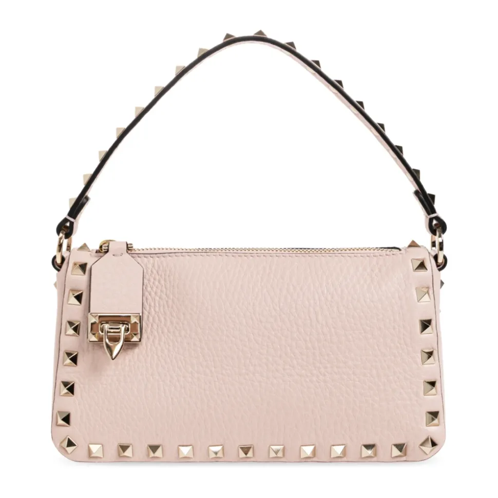 Borsa a spalla Rockstud piccola in pelle