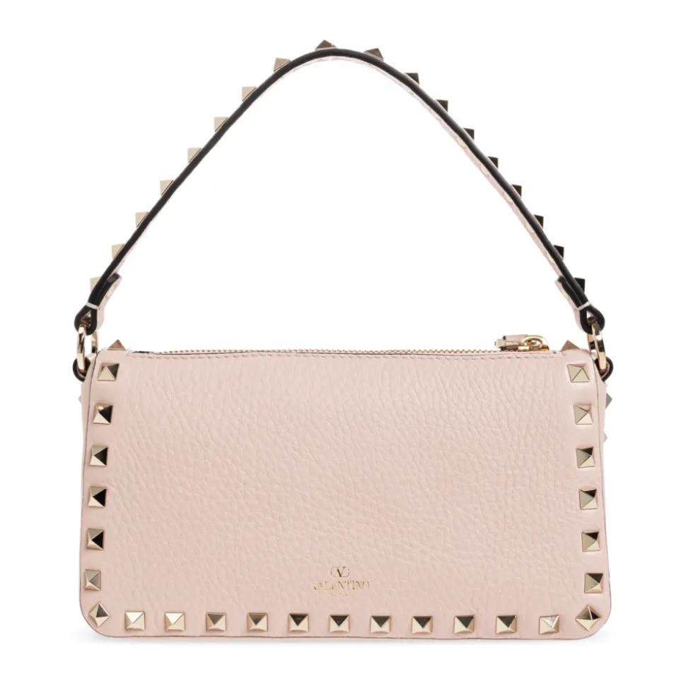 Borsa a spalla Rockstud piccola in pelle