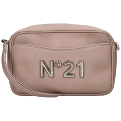 Borsa a tracolla con placca logo