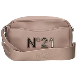 Borsa a tracolla con placca logo