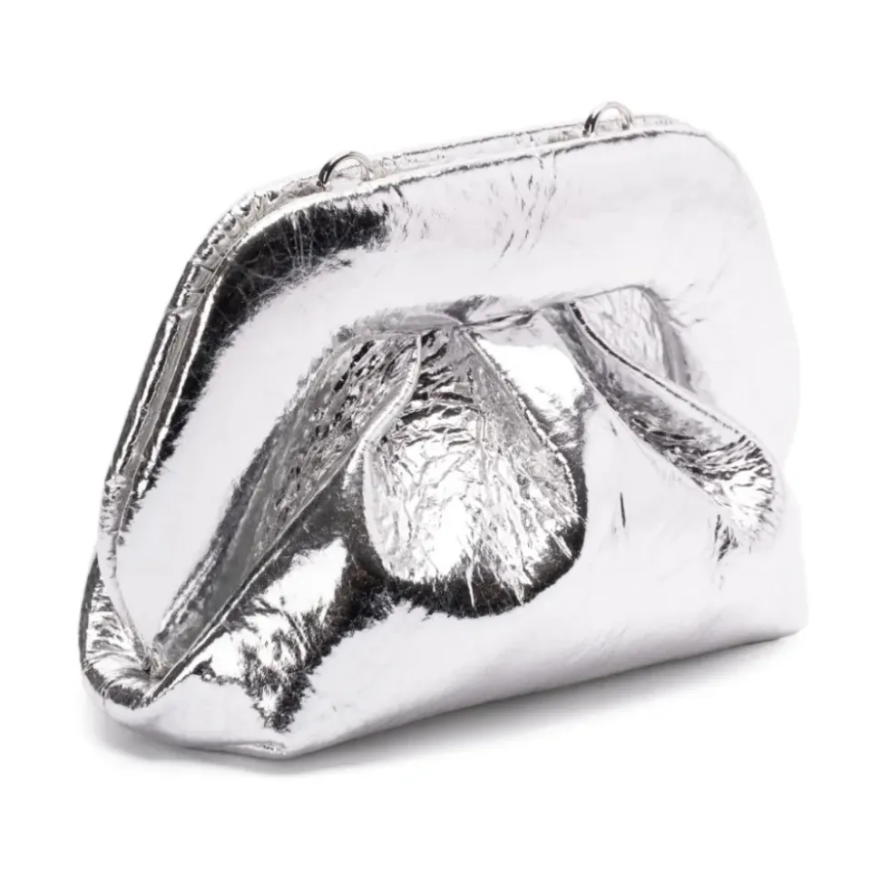 Borsa a Tracolla in Ecopelle Argento
