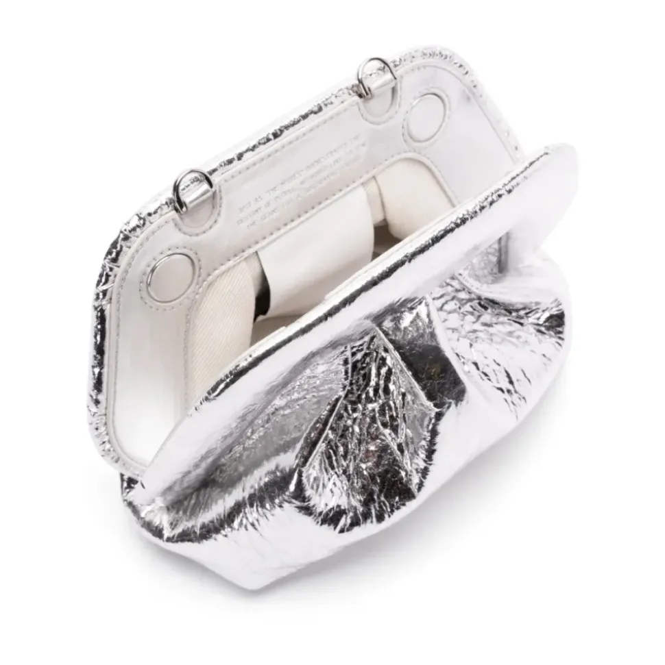 Borsa a Tracolla in Ecopelle Argento