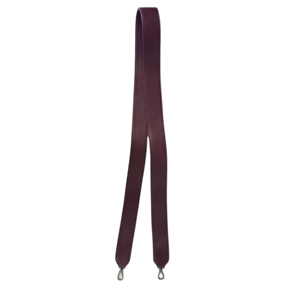 Borsa a tracolla in pelle intrecciata Bordeaux