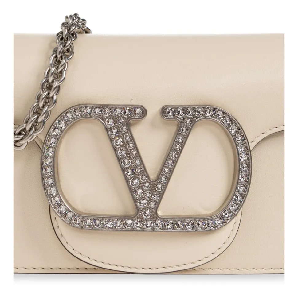 Borsa con logo impreziosito da cristalli