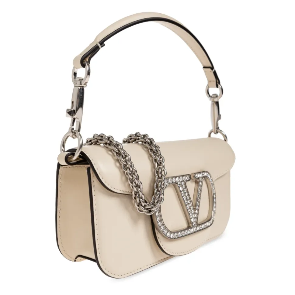 Borsa con logo impreziosito da cristalli