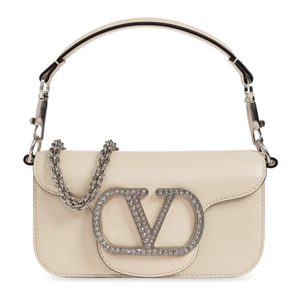 Borsa con logo impreziosito da cristalli