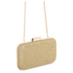 Borsa da sera dorata e lucente
