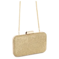 Borsa da sera dorata e lucente