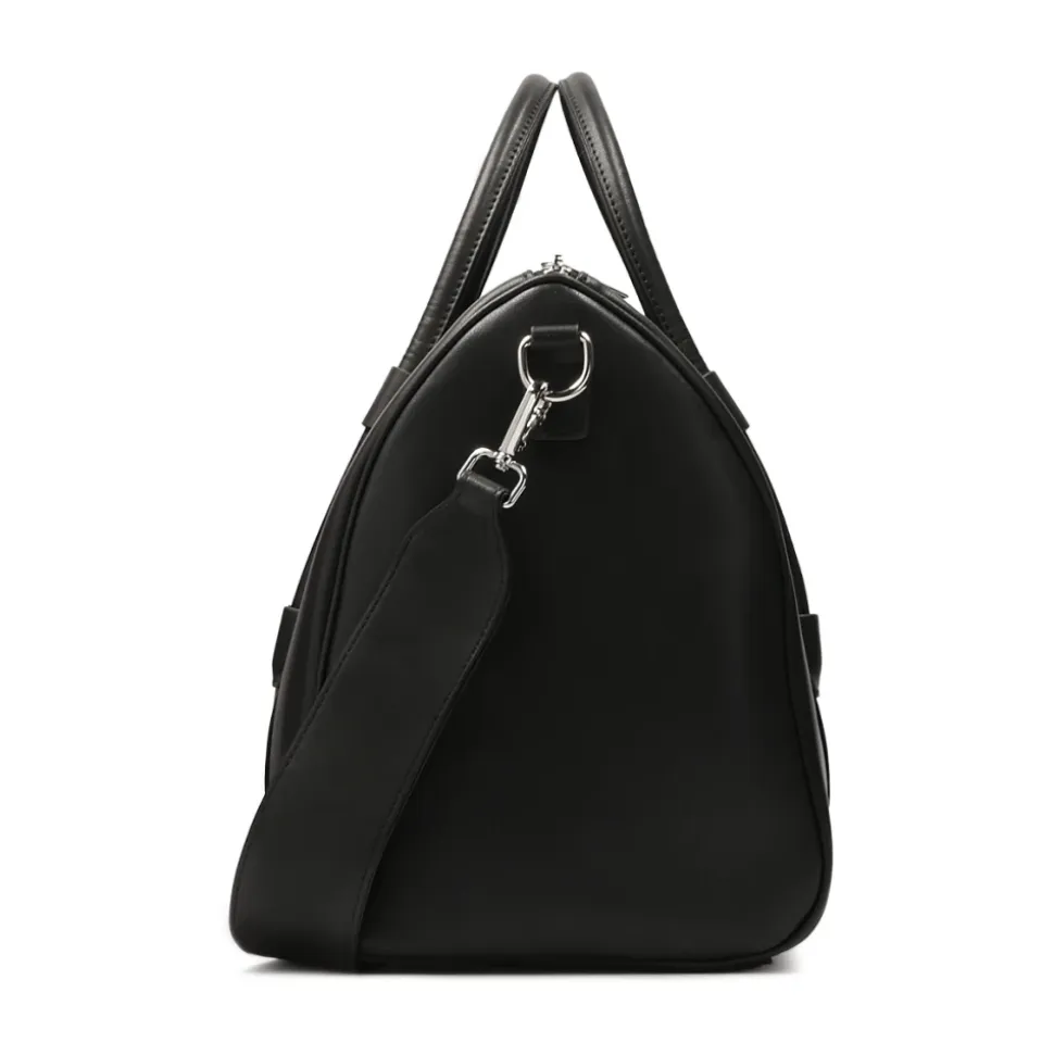 Borsa da viaggio nera a mano e a tracolla