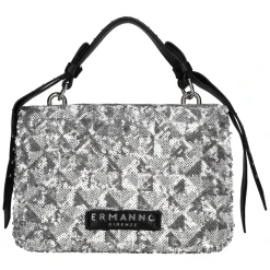 Borsa in ecopelle e paillettes