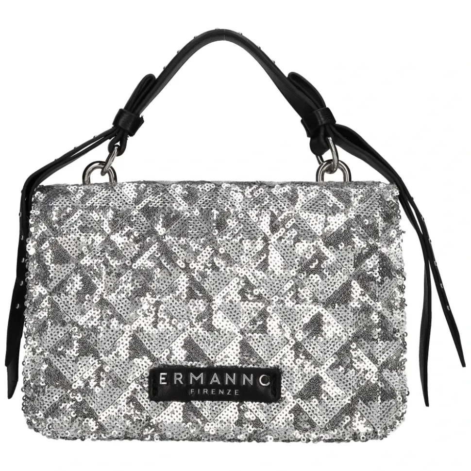 Borsa in ecopelle e paillettes