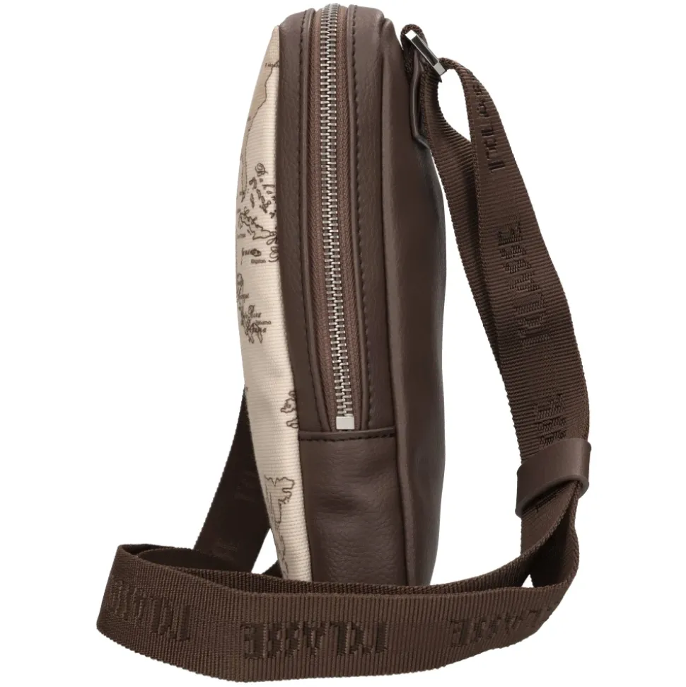 Borsa in ecopelle e tessuto