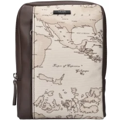 Borsa in ecopelle e tessuto