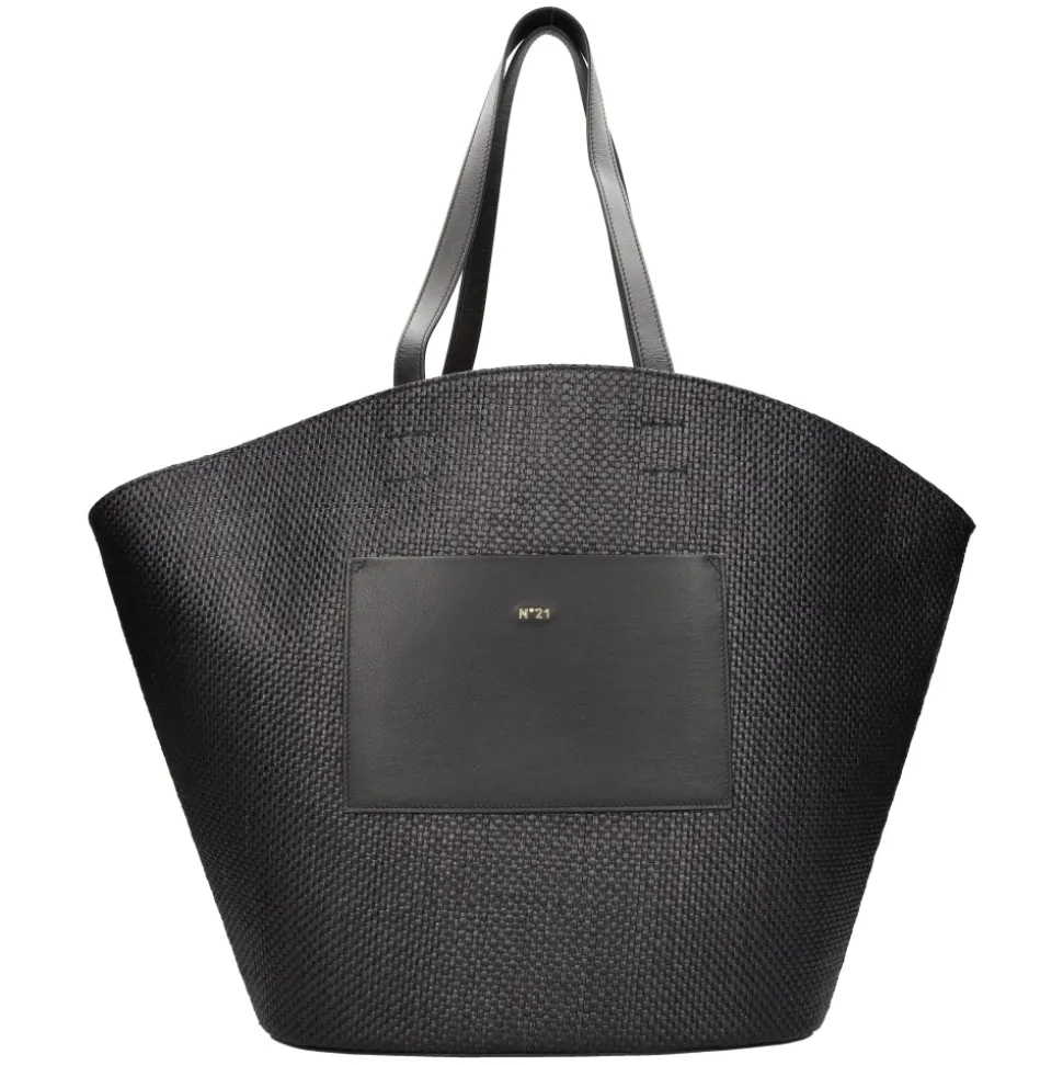 Borsa in Pelle e Rafia