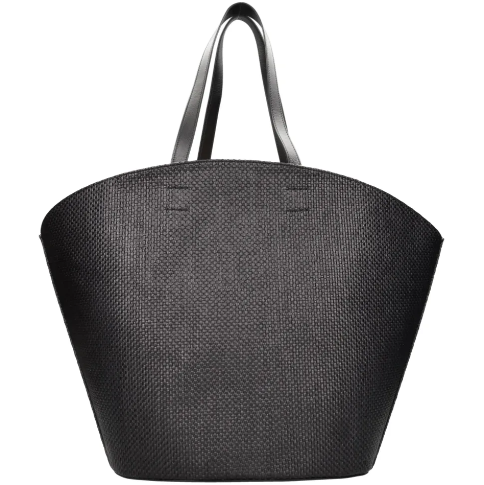 Borsa in Pelle e Rafia