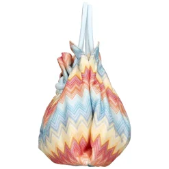 Borsa in Tessuto e Pelle Zigzag