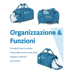 Borsa Sportiva Blu Unisex