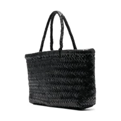Borsa Tote Intrecciata in Pelle