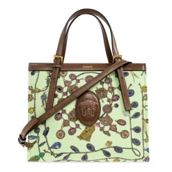 Borsa Tote Rivière in Tela Stampata