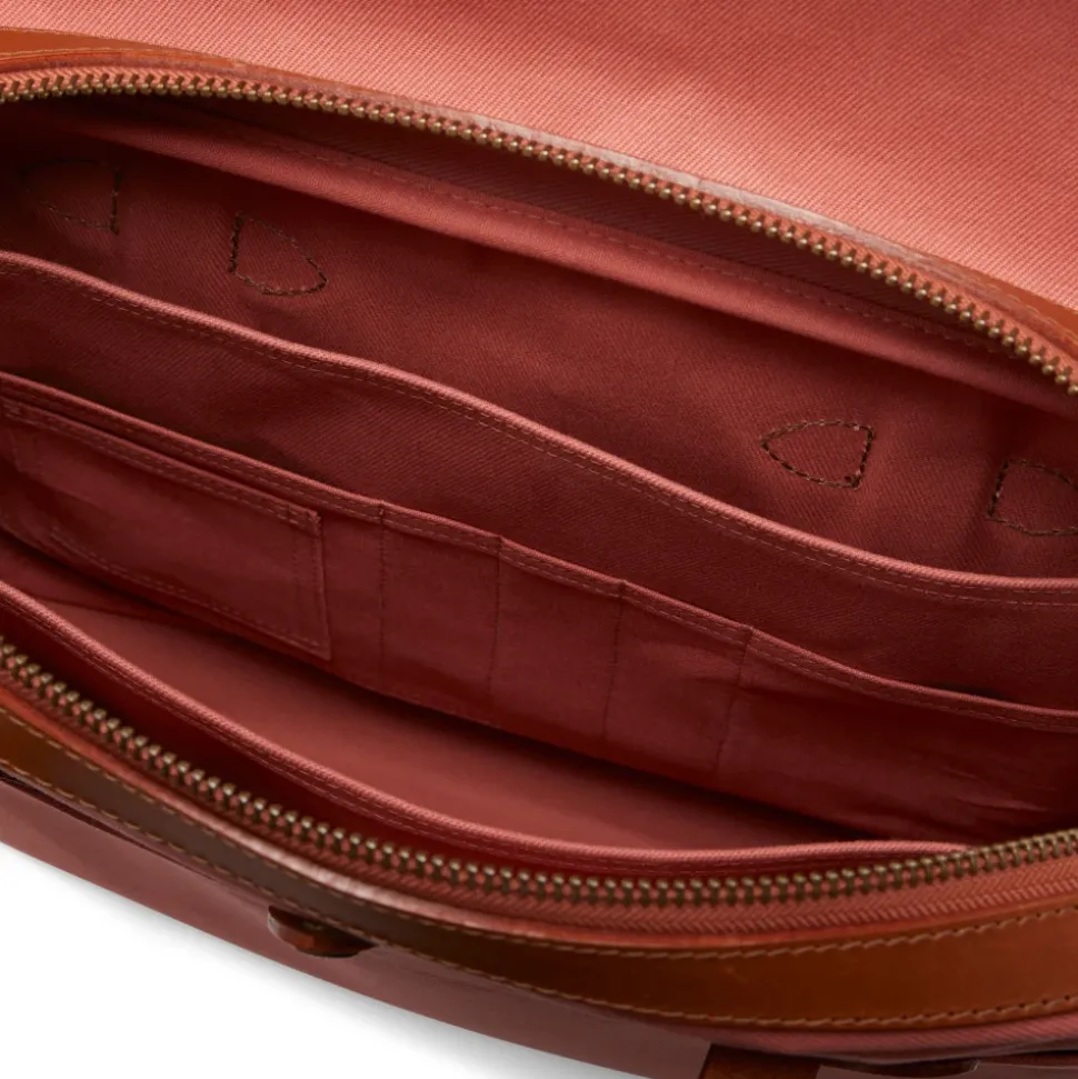 Borsa Ventiquattrore in Twill Robusto e Pelle