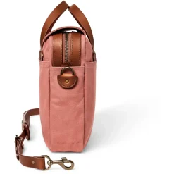 Borsa Ventiquattrore in Twill Robusto e Pelle