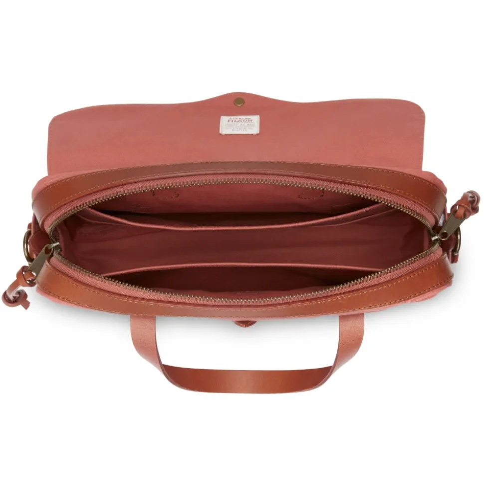 Borsa Ventiquattrore in Twill Robusto e Pelle