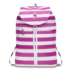 Borsa Verticale Leggera a Righe Bianco Unisex