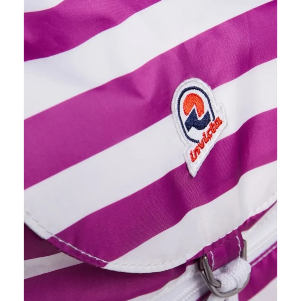 Borsa Verticale Leggera a Righe Bianco Unisex