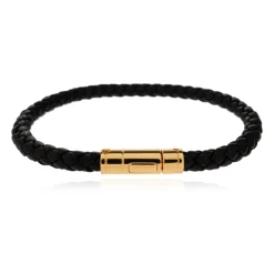 Bracciale in Pelle Intrecciata