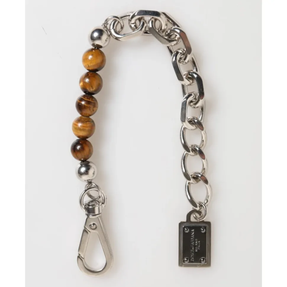 Bracciale Uomo in Argento con Perline