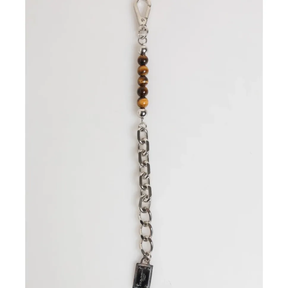 Bracciale Uomo in Argento con Perline
