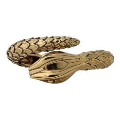 Bracciale Vintage con Motivo Serpente in Ottone