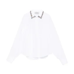 Camicia con decorazioni floreali
